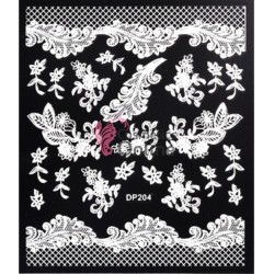 Stickere 3D pentru unghii Flower Carving Cod DP204 pentru Mireasa
